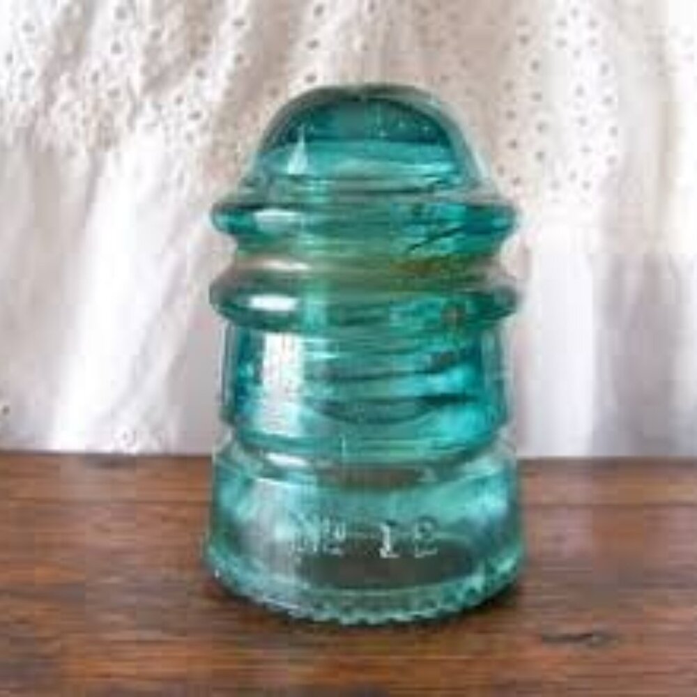 Various glass insulators. 1940s-1960s  great vintage condition. Price per each